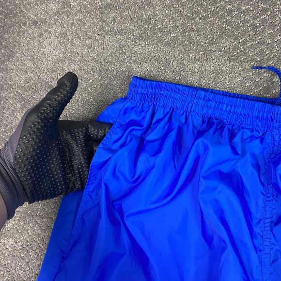 Vintage 90s Nike Gray Tag Windbreaker Pants Men's XL Fit Like Medium Nylon Blue - Picture 7 of 16